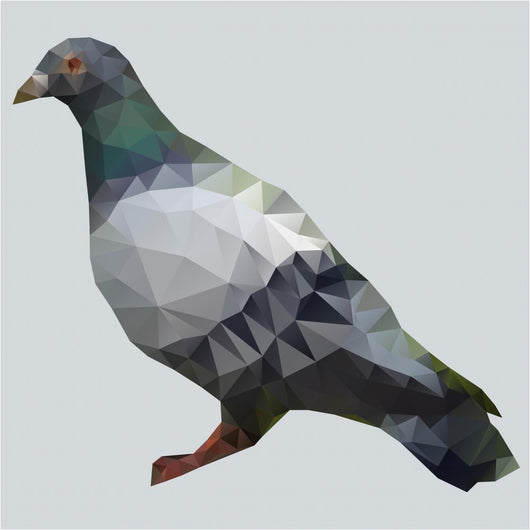 Polygon Pigeon Wall Decal