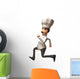 Chef Cook Running Wall Decal