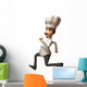 Chef Cook Running Wall Decal