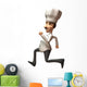 Chef Cook Running Wall Decal