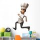 Chef Cook Running Wall Decal