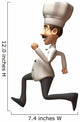 Chef Cook Running Wall Decal