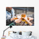 Group Friends Enjoying Beer Wall Decal