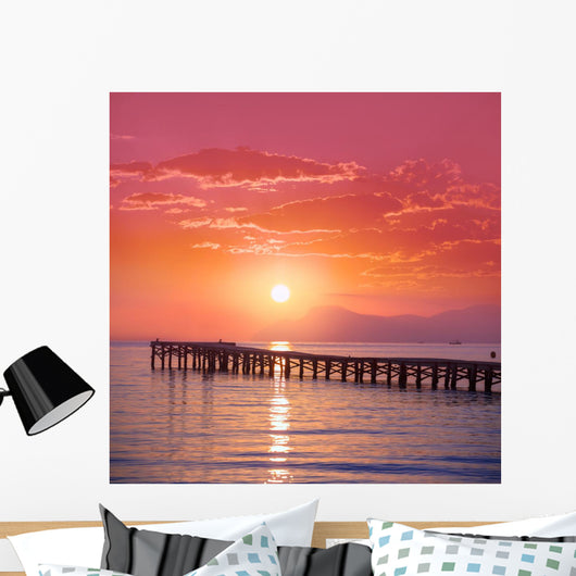 Majorca Muro beach sunrise Alcudia Bay Mallorca Wall Mural