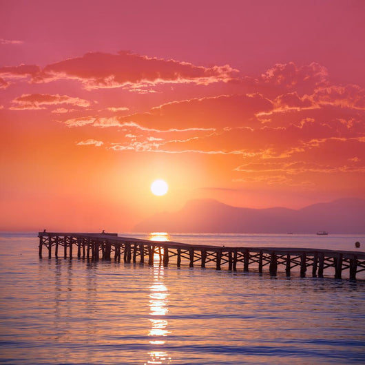 Majorca Muro beach sunrise Alcudia Bay Mallorca Wall Mural