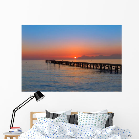 Majorca Muro beach sunrise Alcudia Bay Mallorca Wall Mural