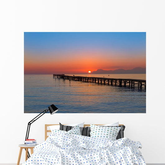 Majorca Muro beach sunrise Alcudia Bay Mallorca Wall Mural