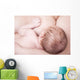 Close-up Newborn Baby Breastfeeding Wall Decal