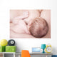 Close-up Newborn Baby Breastfeeding Wall Decal