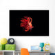 Fighting Fish Beautiful Betta Wall Decal