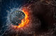Speedometer Fire and Water Wall Decal