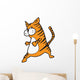 Cat Fat Cartoon Wall Decal