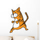 Cat Fat Cartoon Wall Decal