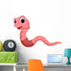 Cute Worm Cartoon Wall Decal