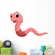 Cute Worm Cartoon Wall Decal