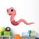 Cute Worm Cartoon Wall Decal