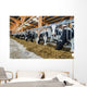 Moderner Rindviehstall Holstein-friesian Rinder Wall Decal