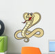Illustration Cobra Snake White Wall Decal