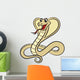 Illustration Cobra Snake White Wall Decal