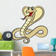 Illustration Cobra Snake White Wall Decal
