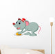 Mice and Slice Cheese Wall Decal Design 3
