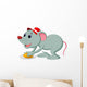 Mice and Slice Cheese Wall Decal Design 3