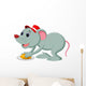 Mice and Slice Cheese Wall Decal Design 3