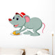 Mice and Slice Cheese Wall Decal Design 3
