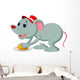 Mice and Slice Cheese Wall Decal Design 3