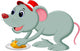 Mice and Slice Cheese Wall Decal Design 3