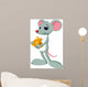 Mice and Slice Cheese Wall Decal Design 2