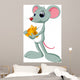 Mice and Slice Cheese Wall Decal Design 2