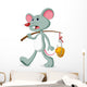 Mice and Slice Cheese Wall Decal Design 1