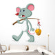 Mice and Slice Cheese Wall Decal Design 1