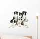 Schwarzweisse Hundegruppe Wall Decal