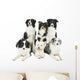 Schwarzweisse Hundegruppe Wall Decal