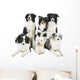 Schwarzweisse Hundegruppe Wall Decal