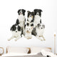 Schwarzweisse Hundegruppe Wall Decal