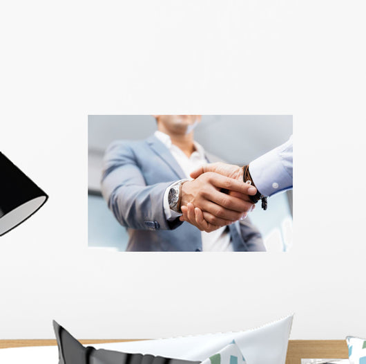 Handshake Businessmen Concepts Soft Focus Wall Decal