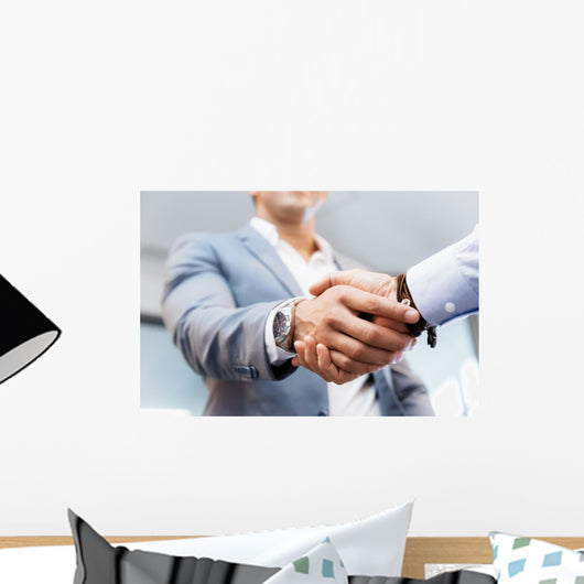 Handshake Businessmen Concepts Soft Focus Wall Decal