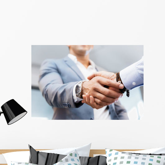 Handshake Businessmen Concepts Soft Focus Wall Decal
