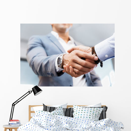 Handshake Businessmen Concepts Soft Focus Wall Decal