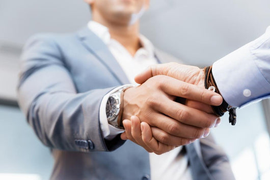 Handshake Businessmen Concepts Soft Focus Wall Decal