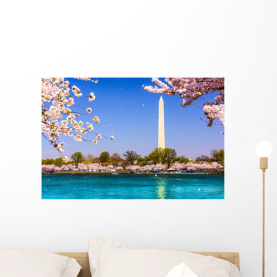 Washington Dc Washington Monument Wall Decal shown on a wall