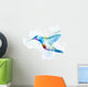 Watercolor Colibri Bird Wall Decal Design 2