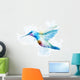 Watercolor Colibri Bird Wall Decal Design 2