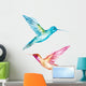 Watercolor Colibri Bird Wall Decal Design 1