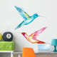 Watercolor Colibri Bird Wall Decal Design 1