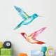 Watercolor Colibri Bird Wall Decal Design 1