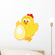 Emblem with Cute Chicken Wall Decal